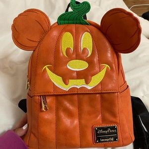 Disney pumpkin loungefly backpack